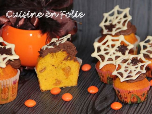 Muffins d’Halloween au potimarron