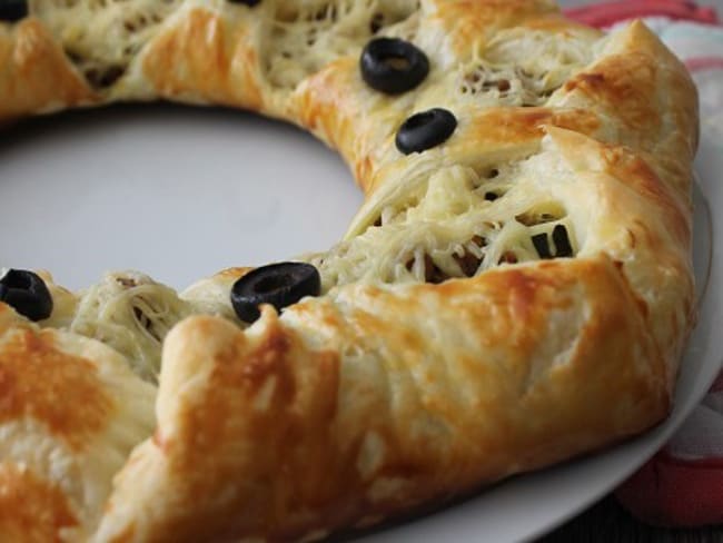 Couronne feuilletée à la viande hachée