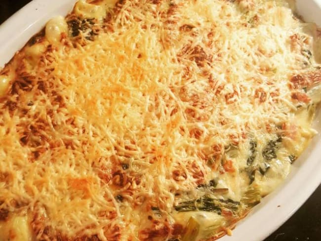 Gratin de blettes (bettes) à la béchamel