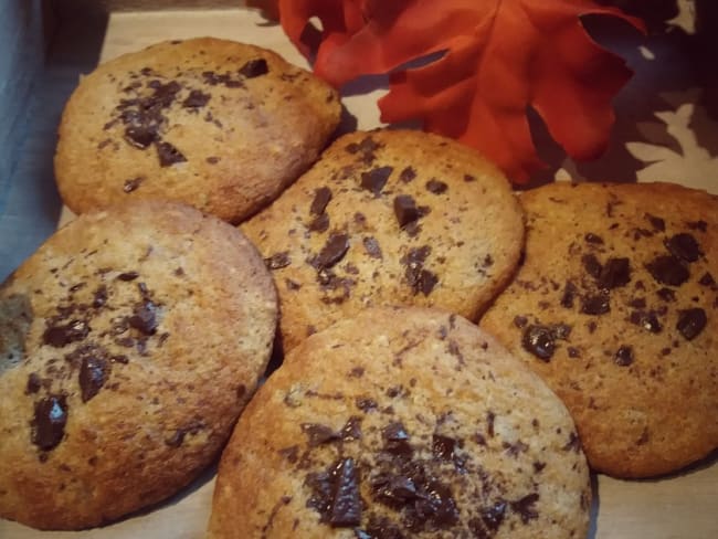 Cookies aux châtaignes et pépites de chocolat