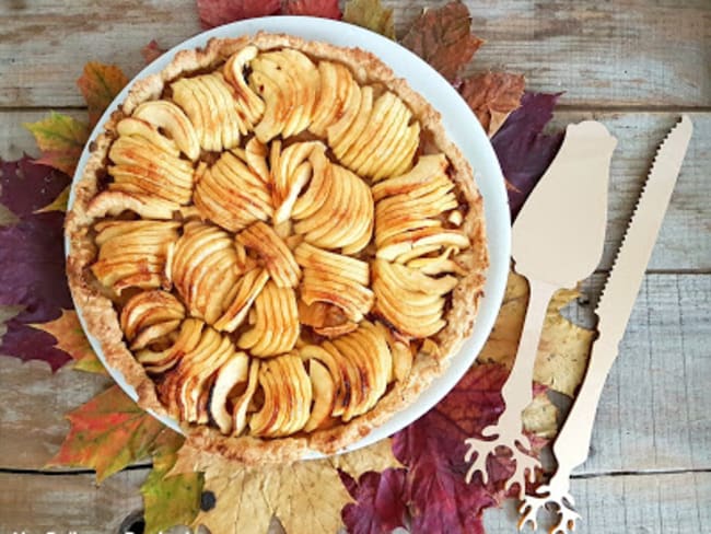 Tarte aux pommes très pomme