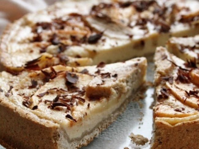 Tarte aux pommes et à la crème de pommes