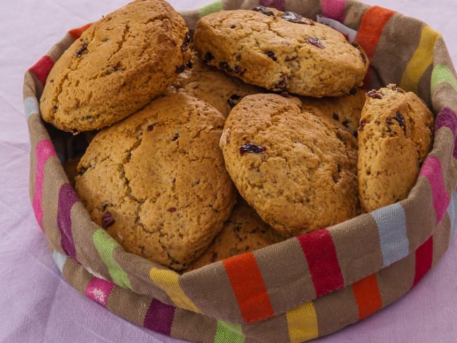 Cookies aux cranberries