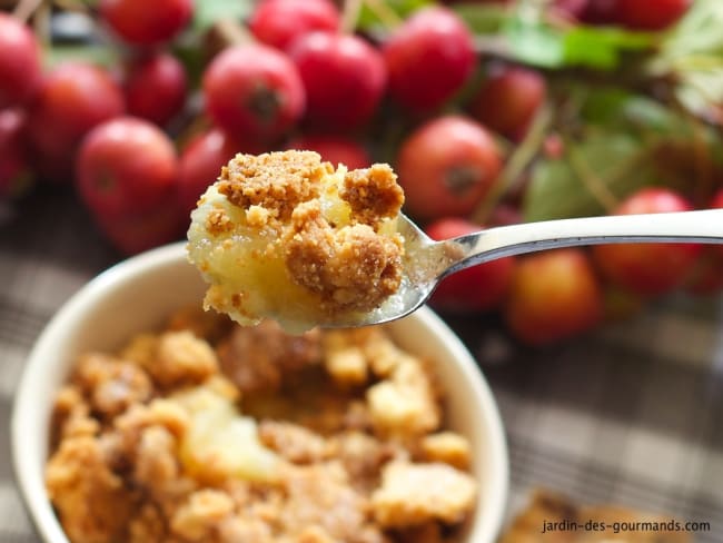 Crumble Pommes aux épices