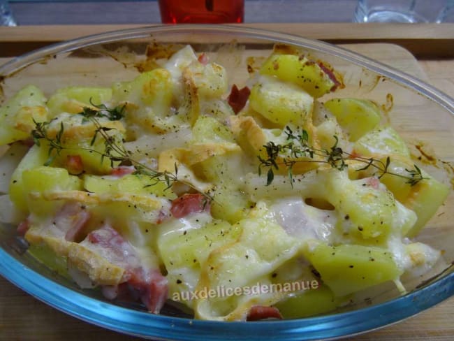 Gratin de pommes de terre et salsifis