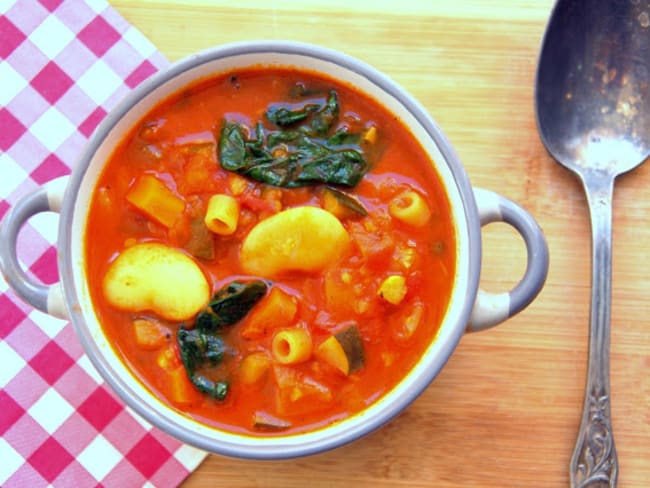 Soupe de légumes façon minestrone