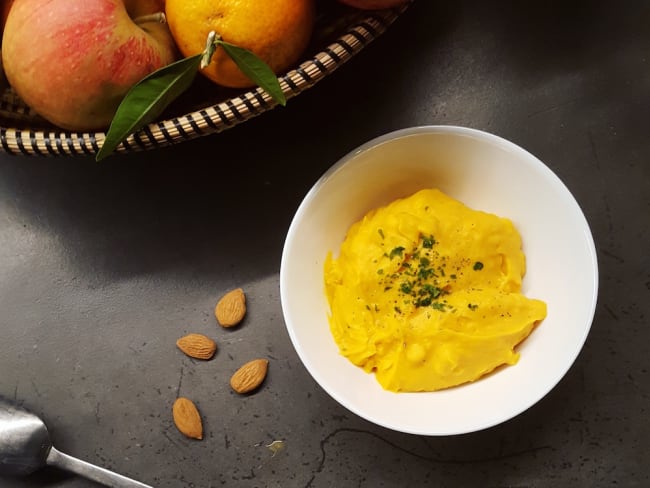 Purée de potimarron et patate douce à tomber