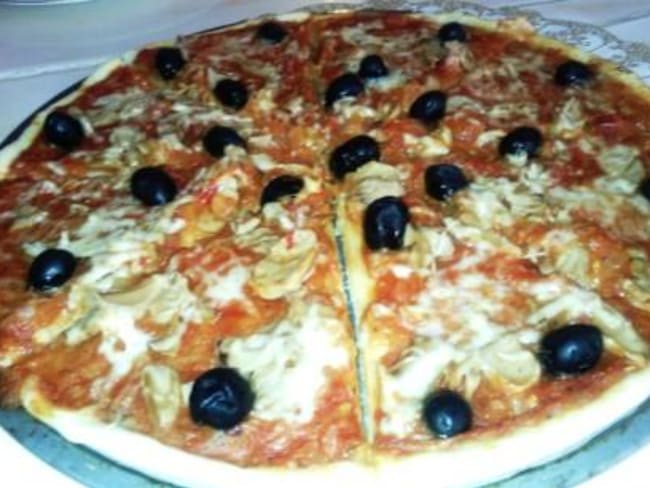 Pizza aux champignons