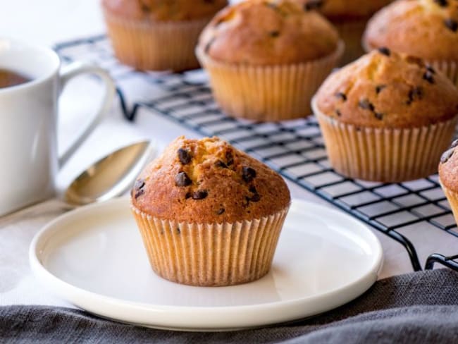 Muffins aux pépites de chocolat