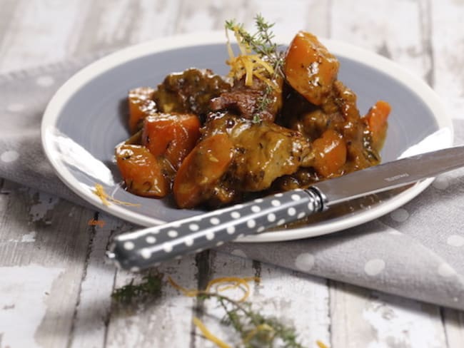 Sauté de veau au miel et à l'orange