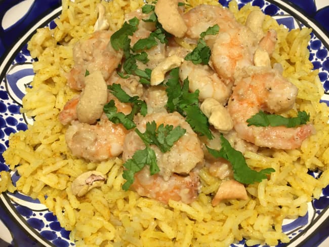 Korma de crevettes