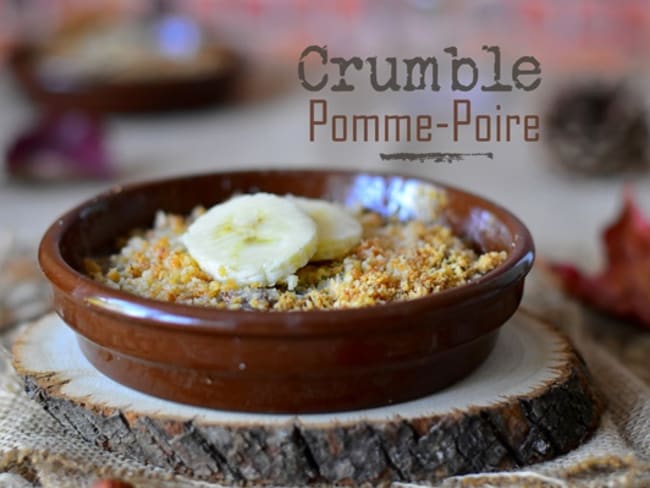 Recette de Crumble aux pommes et aux poires