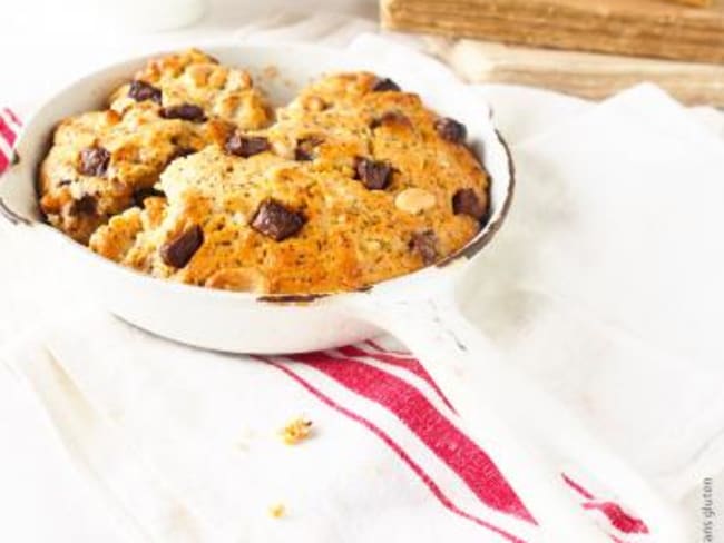 Maxi cookie aux pépites de chocolat et noix de cajou