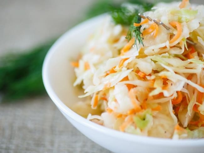 Coleslaw : une salade chou et carotte