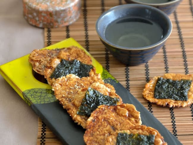 Senbei : des crackers japonais au riz (sans gluten)