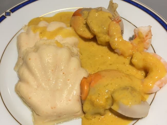 Mousses de cabillaud sauce safranée - recette de Weight Watchers