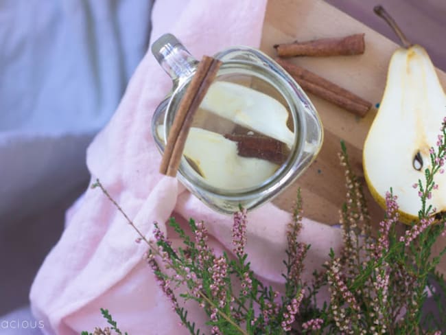 Eau aromatisée poire cannelle