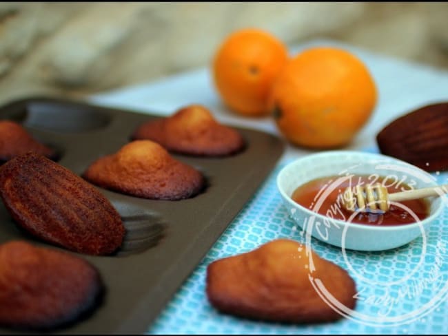 Madeleines au miel et zeste d’orange de Cyril Lignac