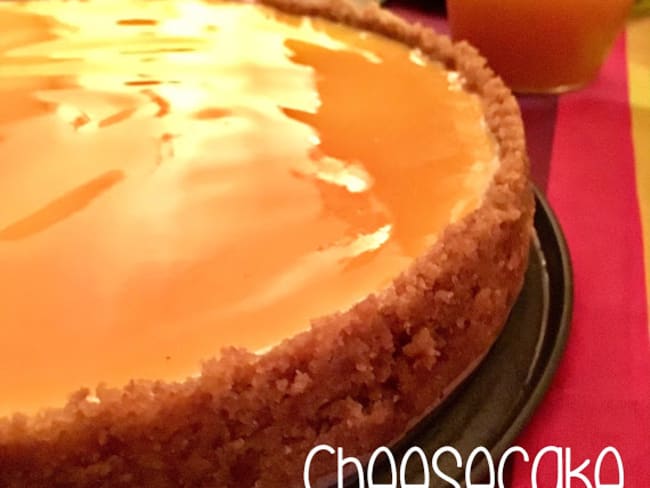 Le cheesecake au maracuja ou fruit de la passion