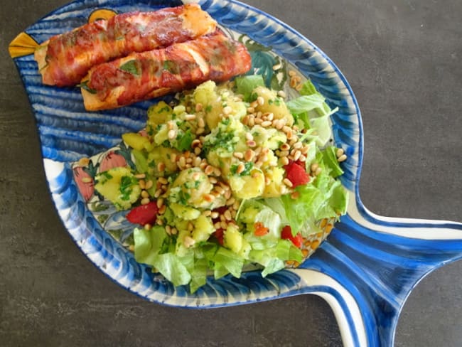 Saltimbocca de saumon et pommes de terre gremolata de Lorraine Pascale