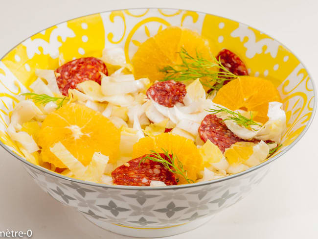 Salade d'endives aux oranges et chorizo