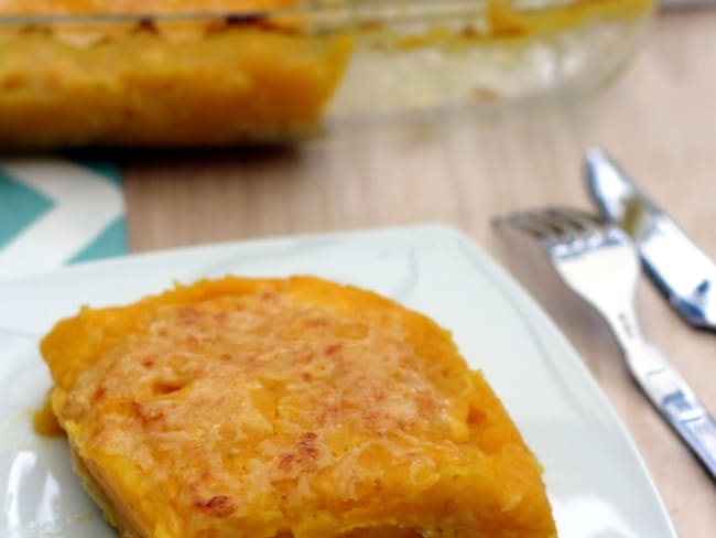 Hachis parmentier au poulet et potimarron et pommes de terre