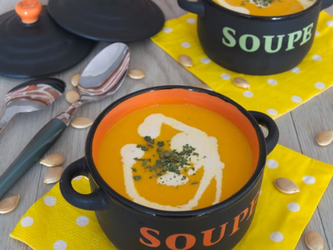 La soupe de potiron à la citronnelle