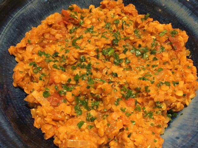 Dahl de lentilles corail au curry