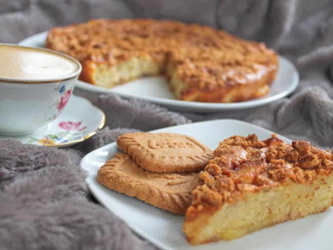 LE gâteau aux pommes et au Speculoos