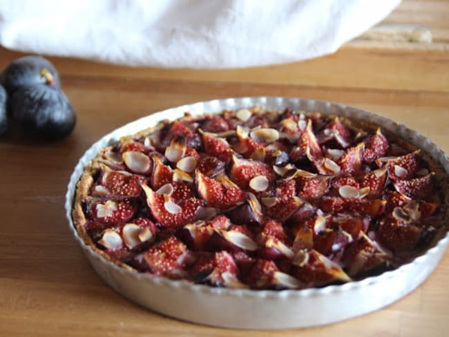 Tarte amandine aux figues