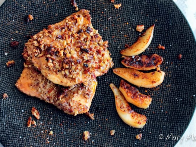 Escalopes de foie gras panées aux noix