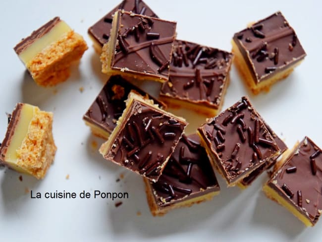 Shortbread ou twix maison au lait concentré sucré