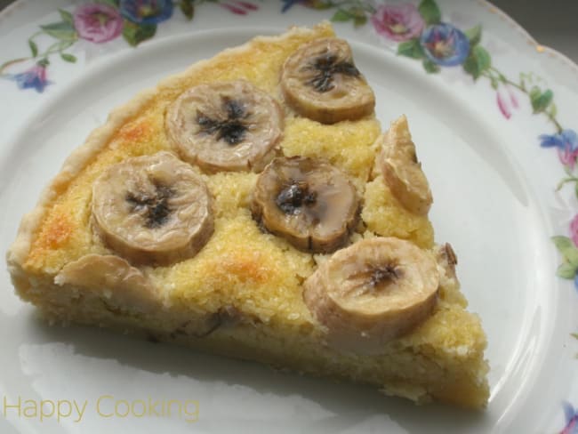 Tarte banane noix de coco