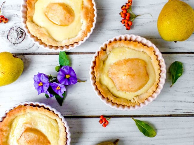 Tarte amandine aux poires et gingembre