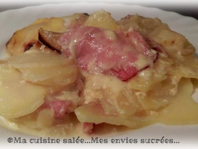 Gratin Raclette pommes de terre et fromage