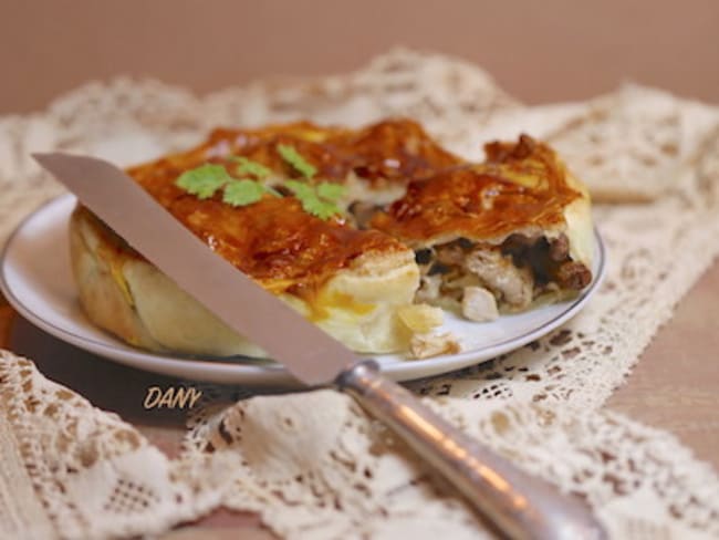 Tourte de dinde au foie gras