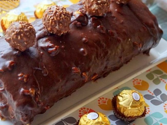 Bûche de Noël aux Ferrero rochers