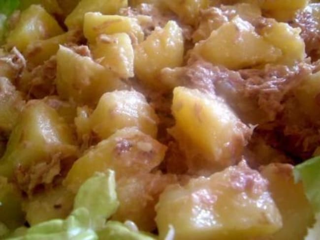 Pommes de terre au thon