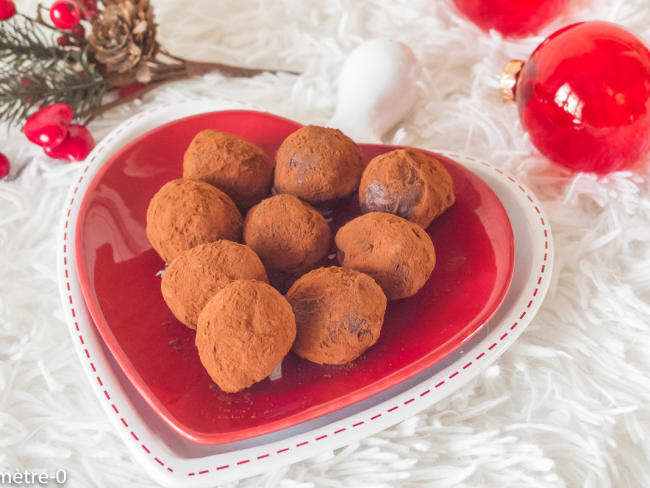 Truffes crème de châtaignes et chocolat pour un cadeau gourmand