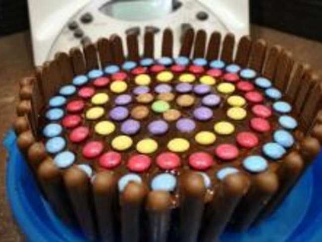 Gâteau finger smarties chocolat au thermomix facile et rapide