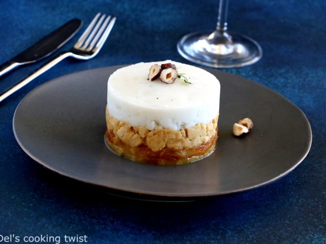 Parmentier de tempeh au gingembre, noix de coco et ananas grillé