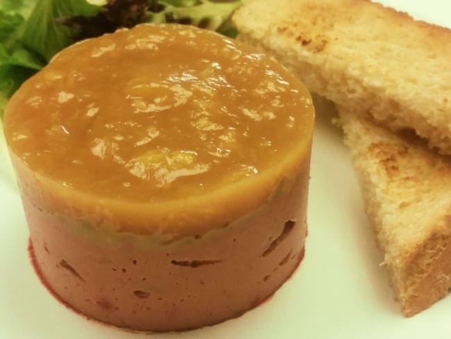 Terrine de foie et gelée de mangue aux épices