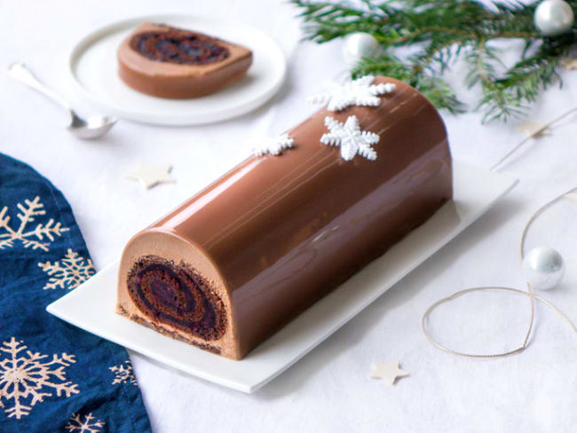 Bûche myrtille mystère