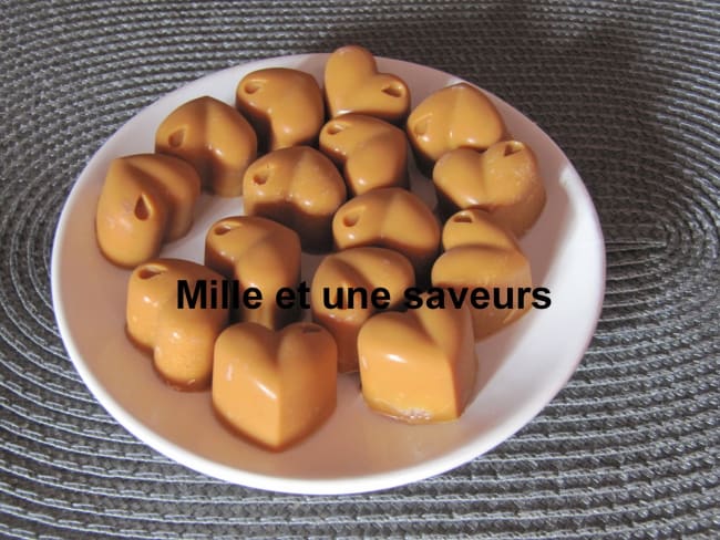 Petit coeur chocolat cacahuètes