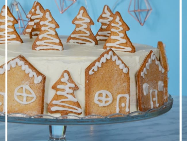 Gâteau des neiges au marron et chocolat