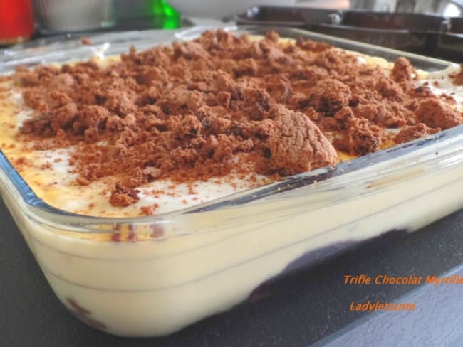 Trifle chocolat myrtille