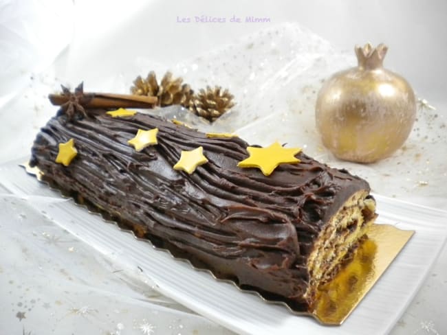 Bûche de Noël au chocolat