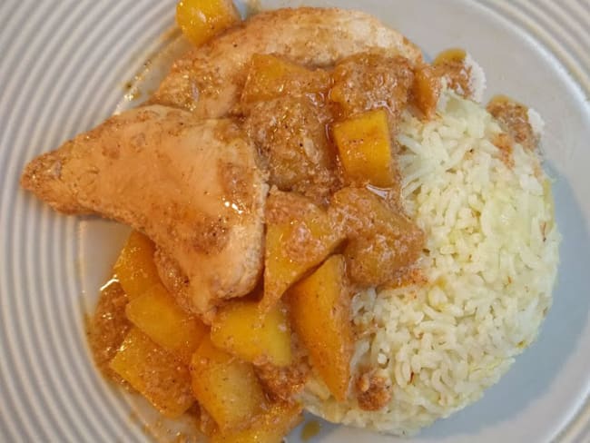 Curry de poulet aux mangues