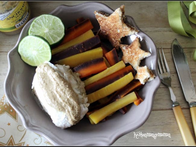 Délice de poisson blanc à l'anchoiade douce