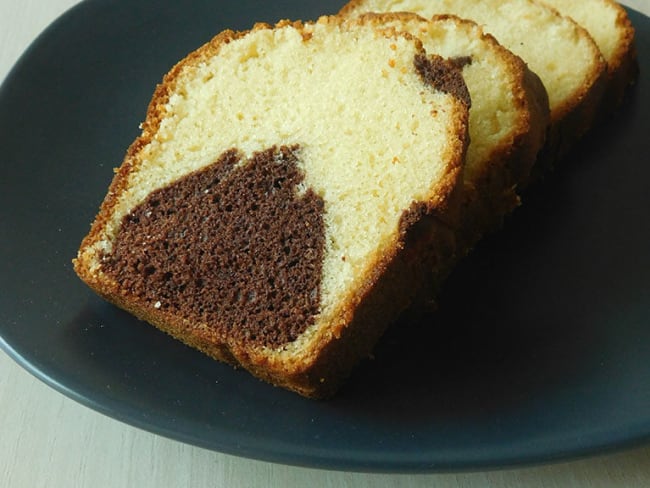 Cake marbré pour le goûter ou le petit-déjeuner